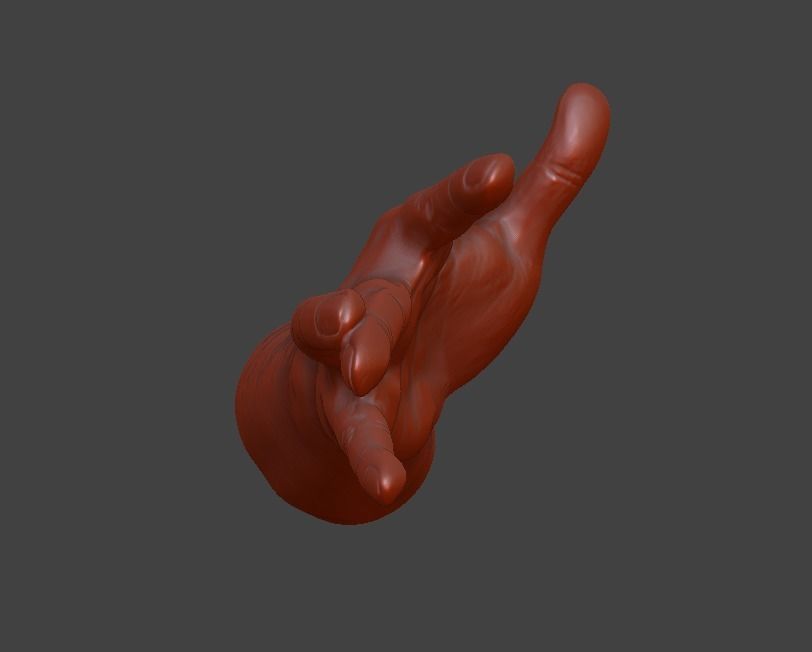 human hand signs and gestures 3D print model_136