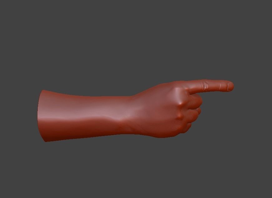 human hand signs and gestures 3D print model_82