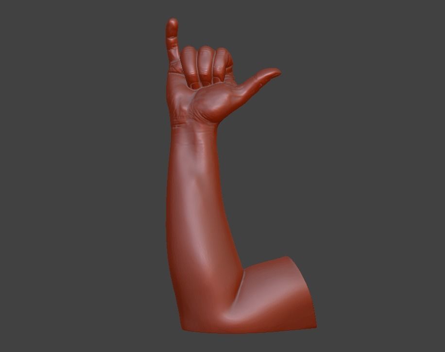 human hand signs and gestures 3D print model_94