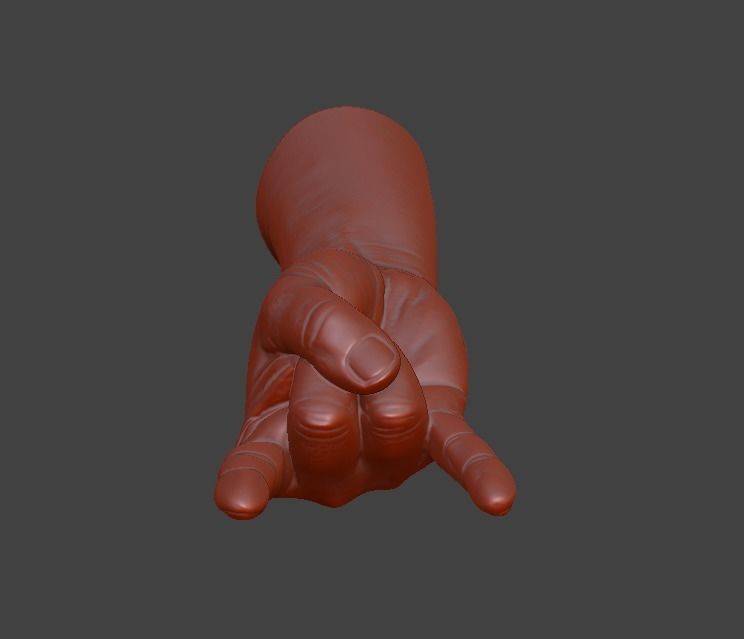 human hand signs and gestures 3D print model_87