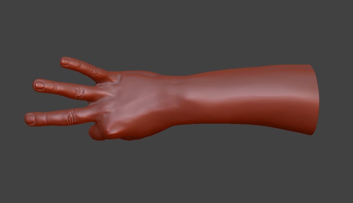 human hand signs and gestures 3D print model_66