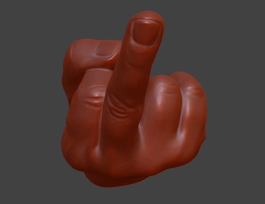 human hand signs and gestures 3D print model_21