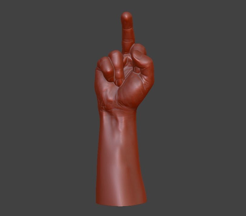 human hand signs and gestures 3D print model_23