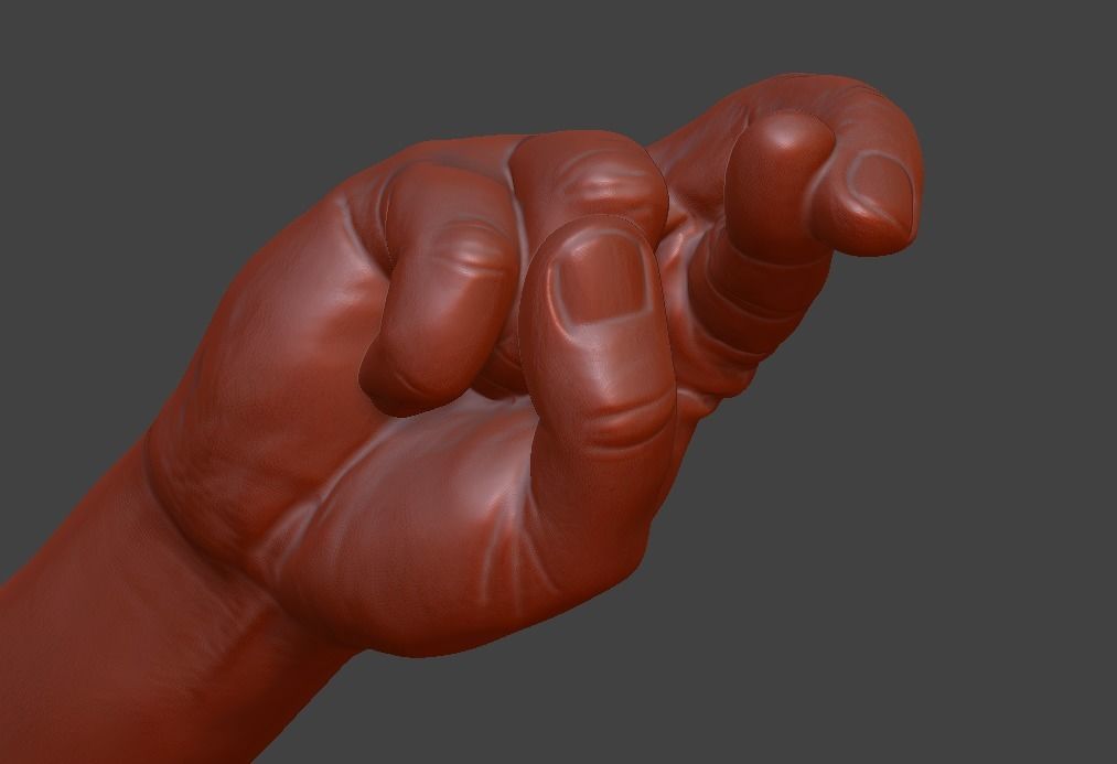 human hand signs and gestures 3D print model_38