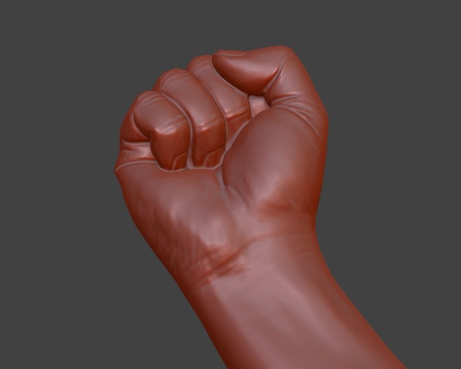 human hand signs and gestures 3D print model_57