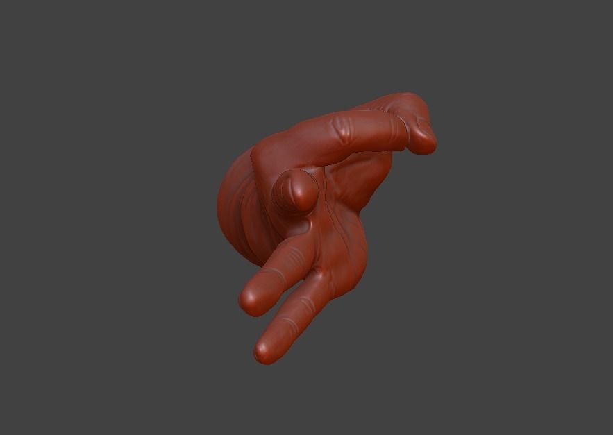 human hand signs and gestures 3D print model_69