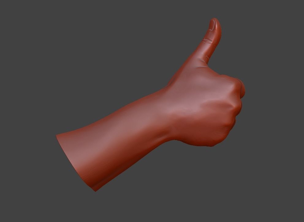 human hand signs and gestures 3D print model_112