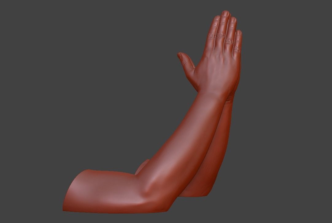 human hand signs and gestures 3D print model_103