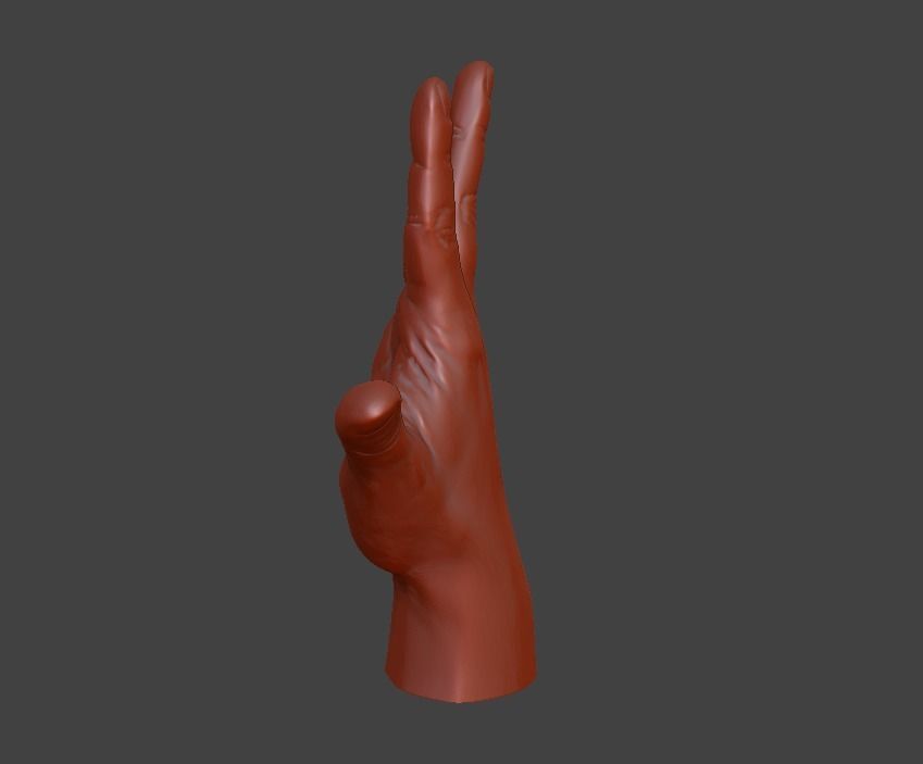 human hand signs and gestures 3D print model_62
