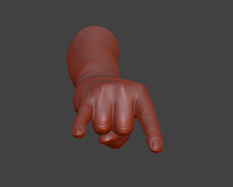 human hand signs and gestures 3D print model_88