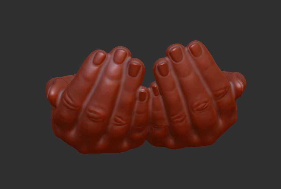 human hand signs and gestures 3D print model_145