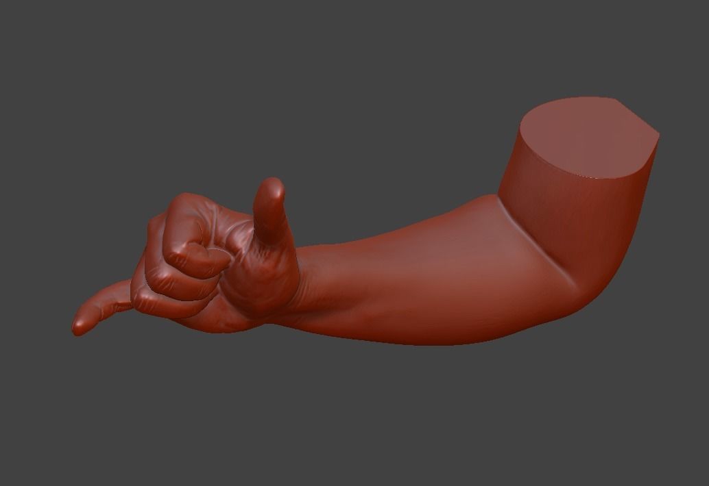 human hand signs and gestures 3D print model_90