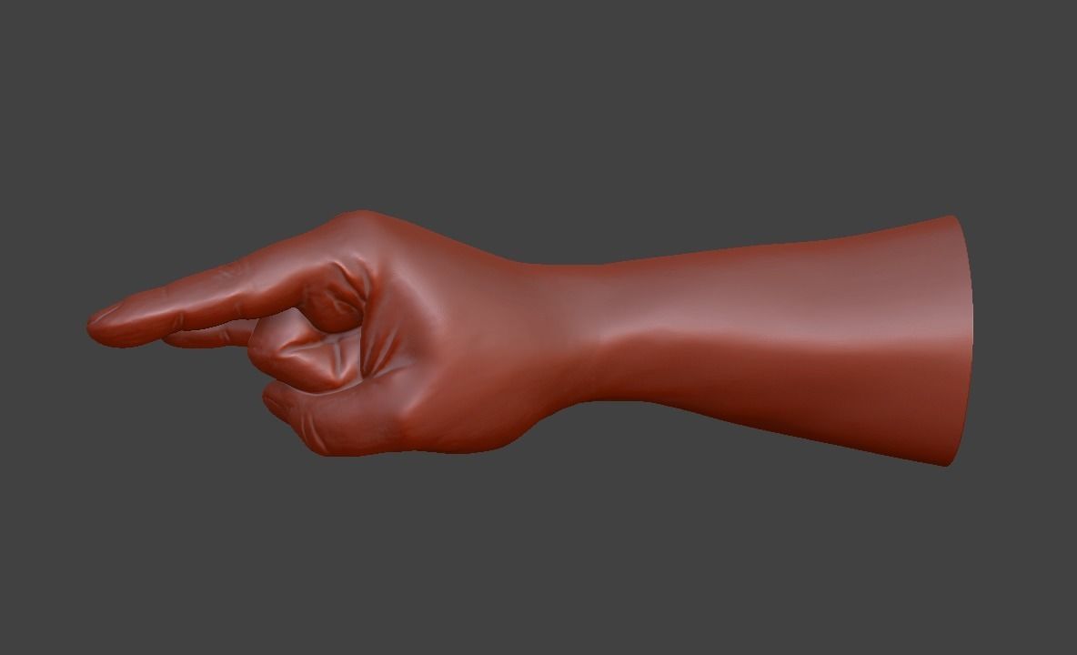 human hand signs and gestures 3D print model_89