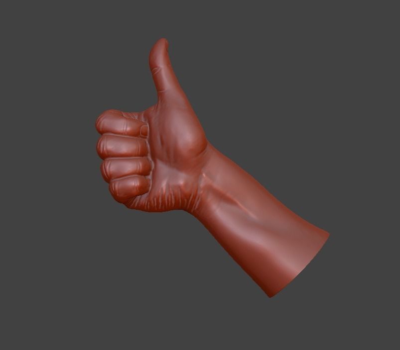 human hand signs and gestures 3D print model_111