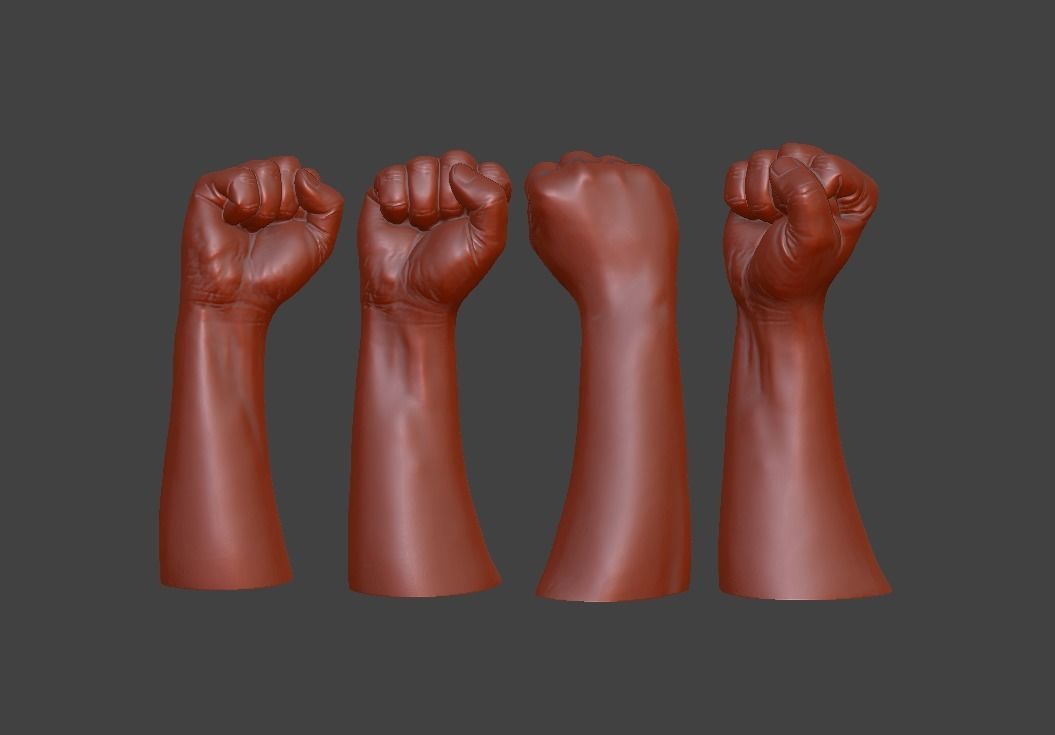 human hand signs and gestures 3D print model_2