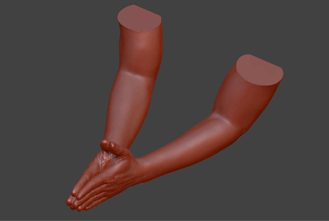 human hand signs and gestures 3D print model_102