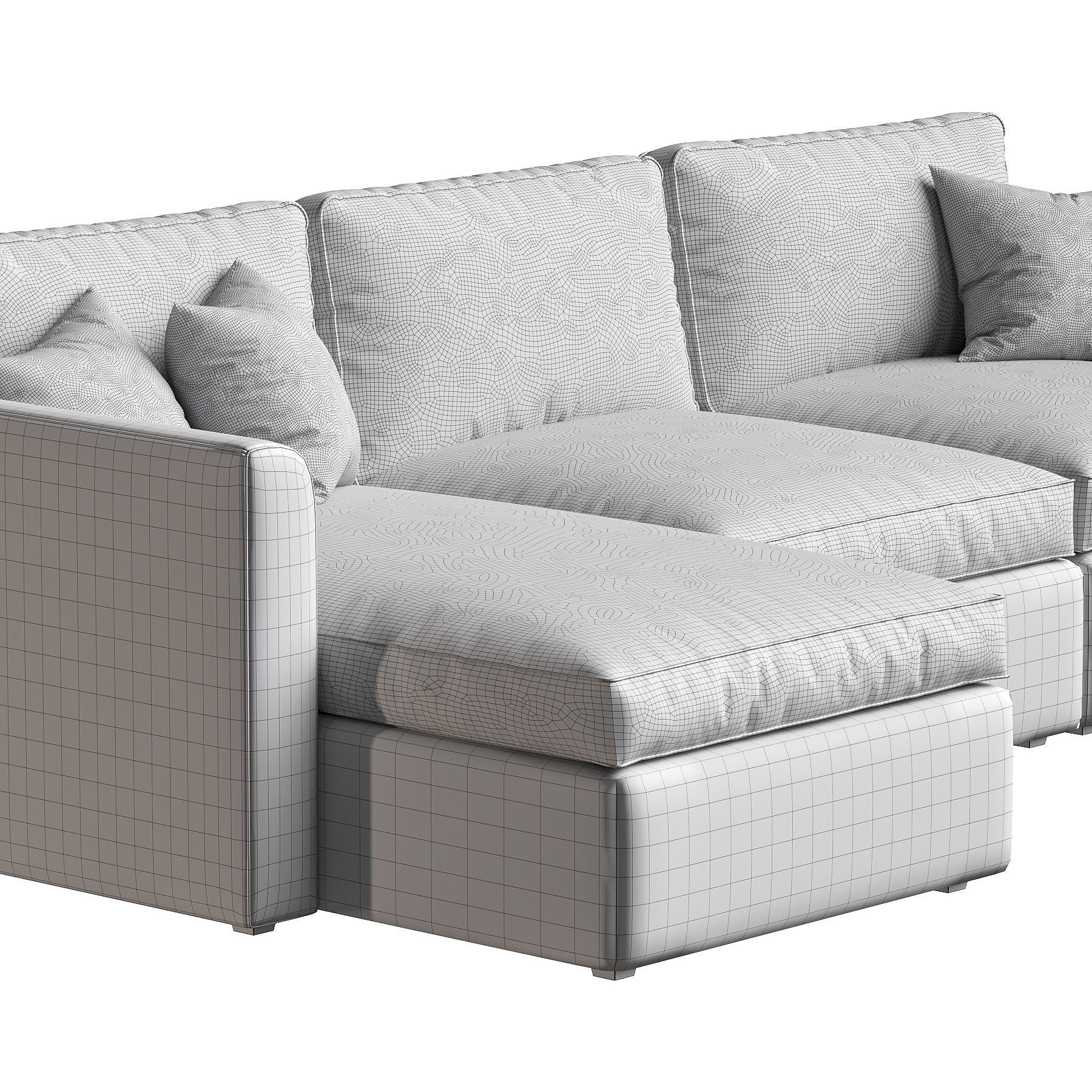 Broderick Charcoal sofa 3D model_3