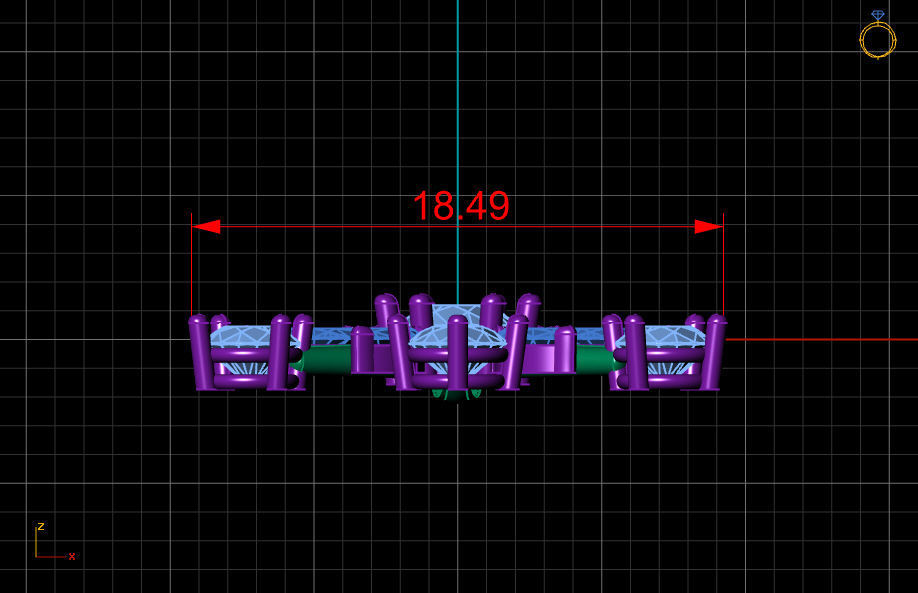 Diamond snowflake pendant 3D print model_14