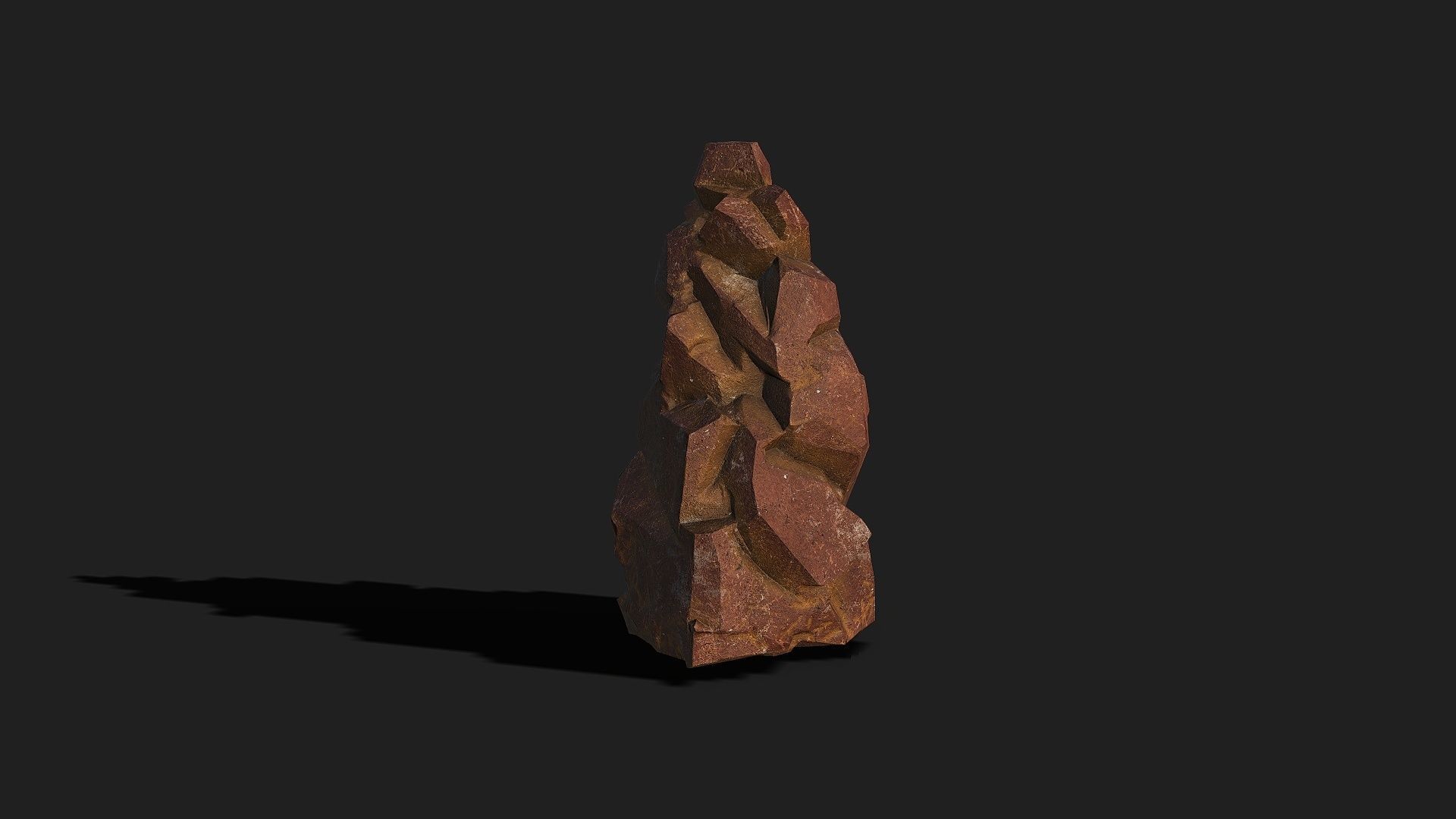Mountain desert Rocks - PBR Pack 03 Low-poly 3D model_8