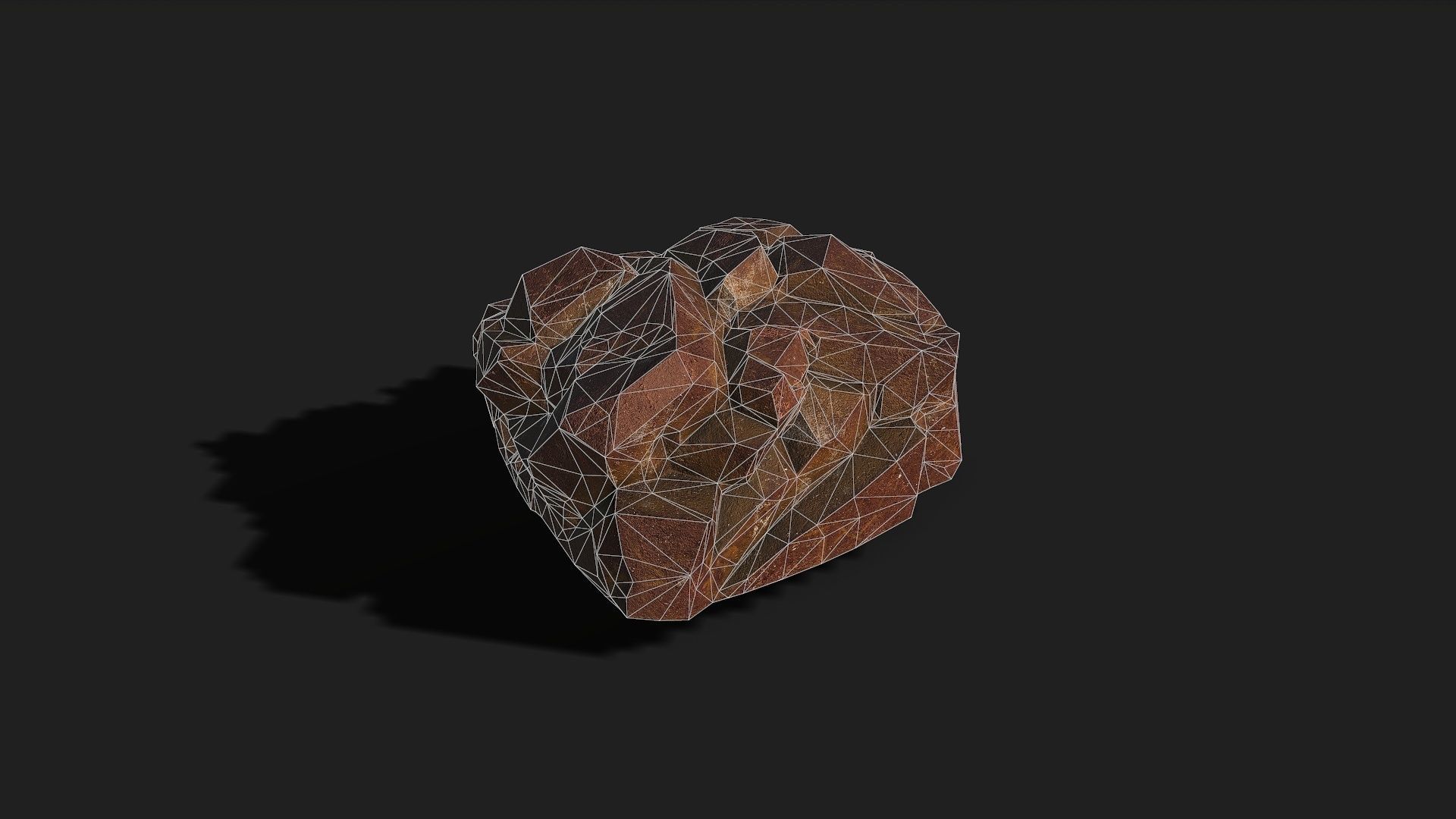 Mountain desert Rocks - PBR Pack 03 Low-poly 3D model_23