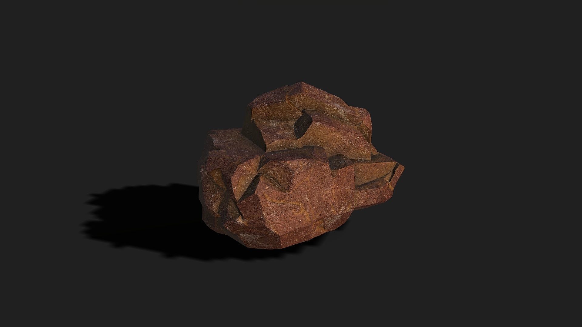 Mountain desert Rocks - PBR Pack 03 Low-poly 3D model_6