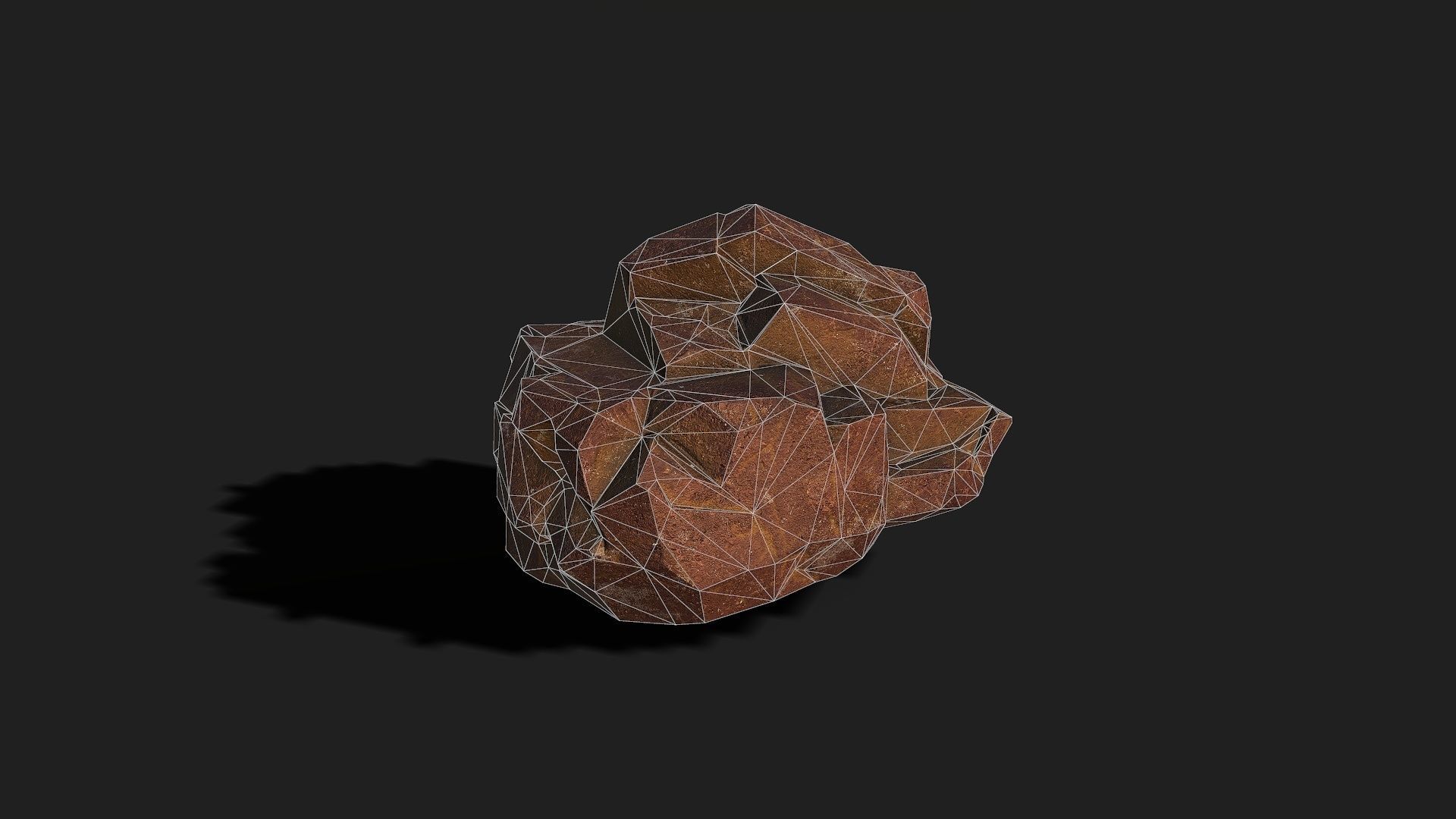 Mountain desert Rocks - PBR Pack 03 Low-poly 3D model_7