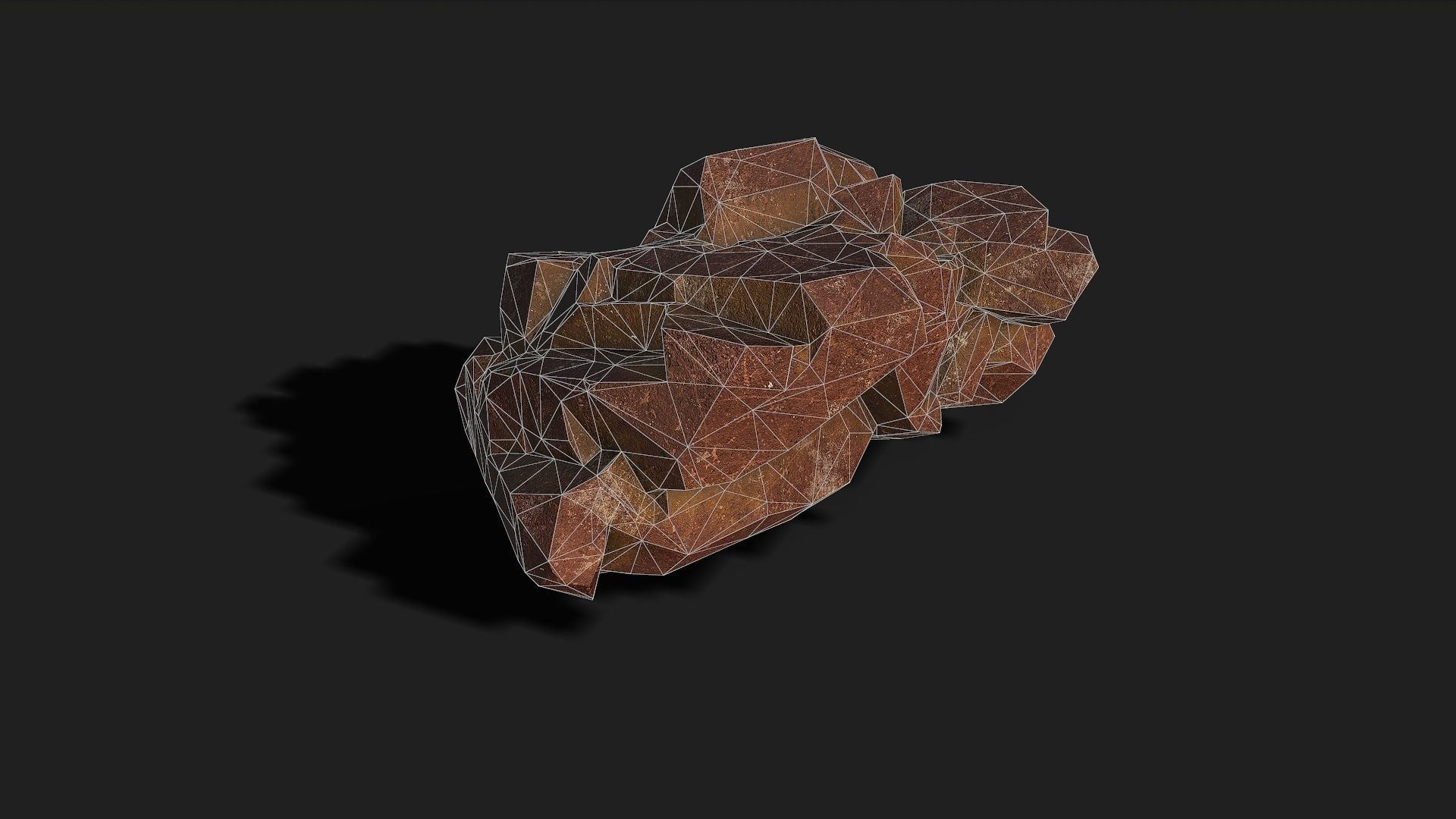 Mountain desert Rocks - PBR Pack 03 Low-poly 3D model_19
