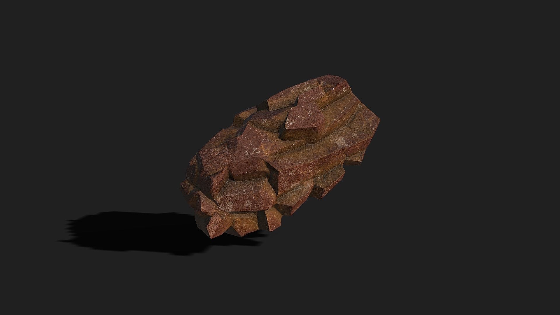 Mountain desert Rocks - PBR Pack 03 Low-poly 3D model_10