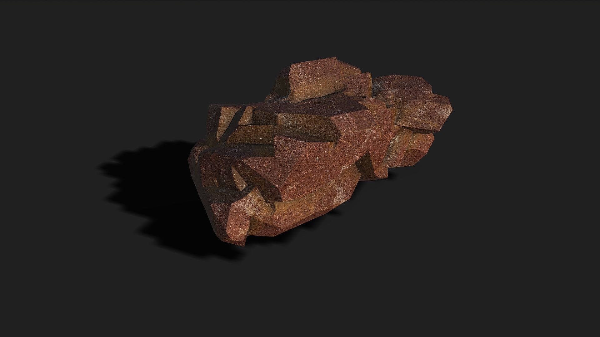 Mountain desert Rocks - PBR Pack 03 Low-poly 3D model_18
