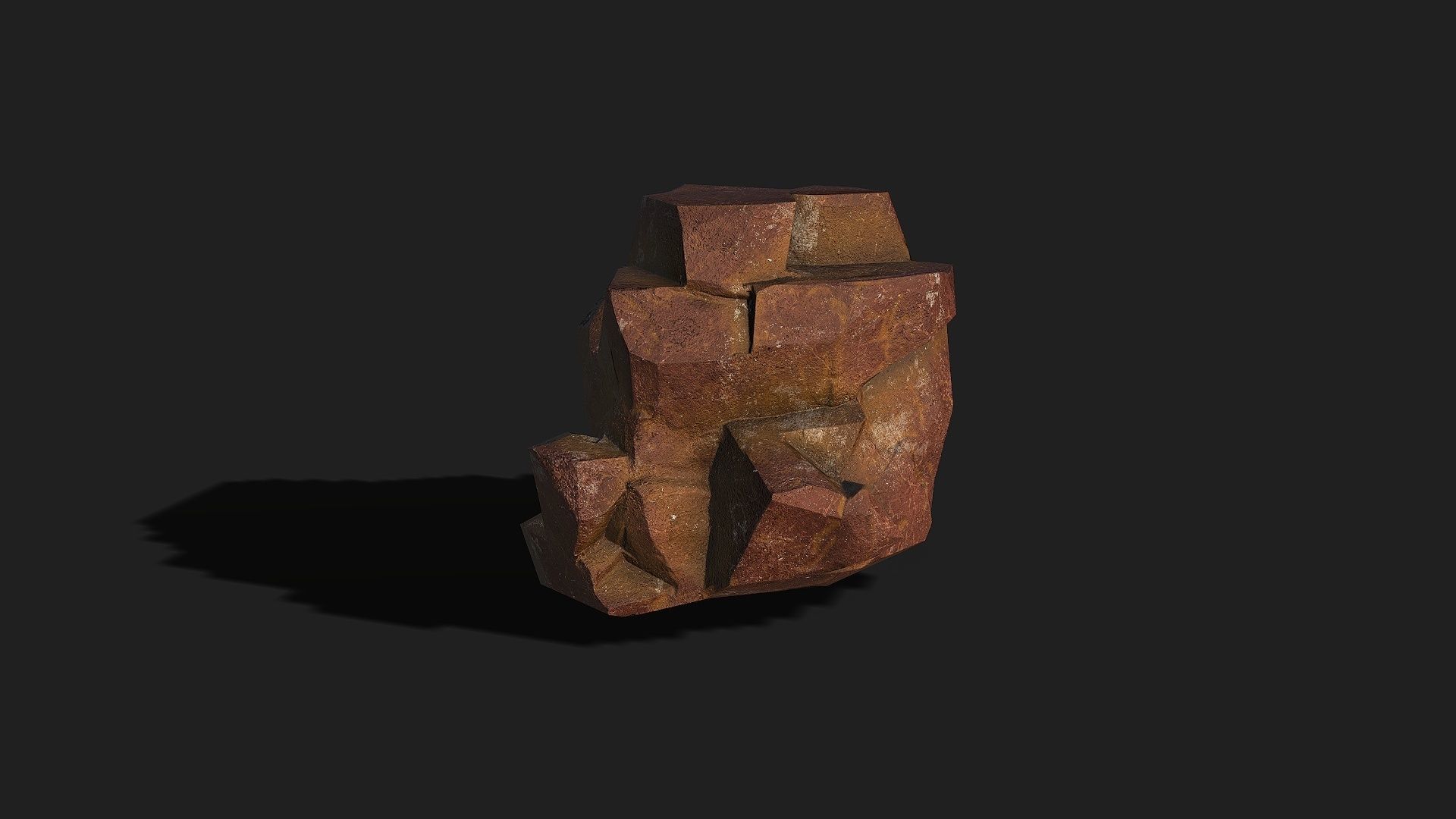 Mountain desert Rocks - PBR Pack 03 Low-poly 3D model_20