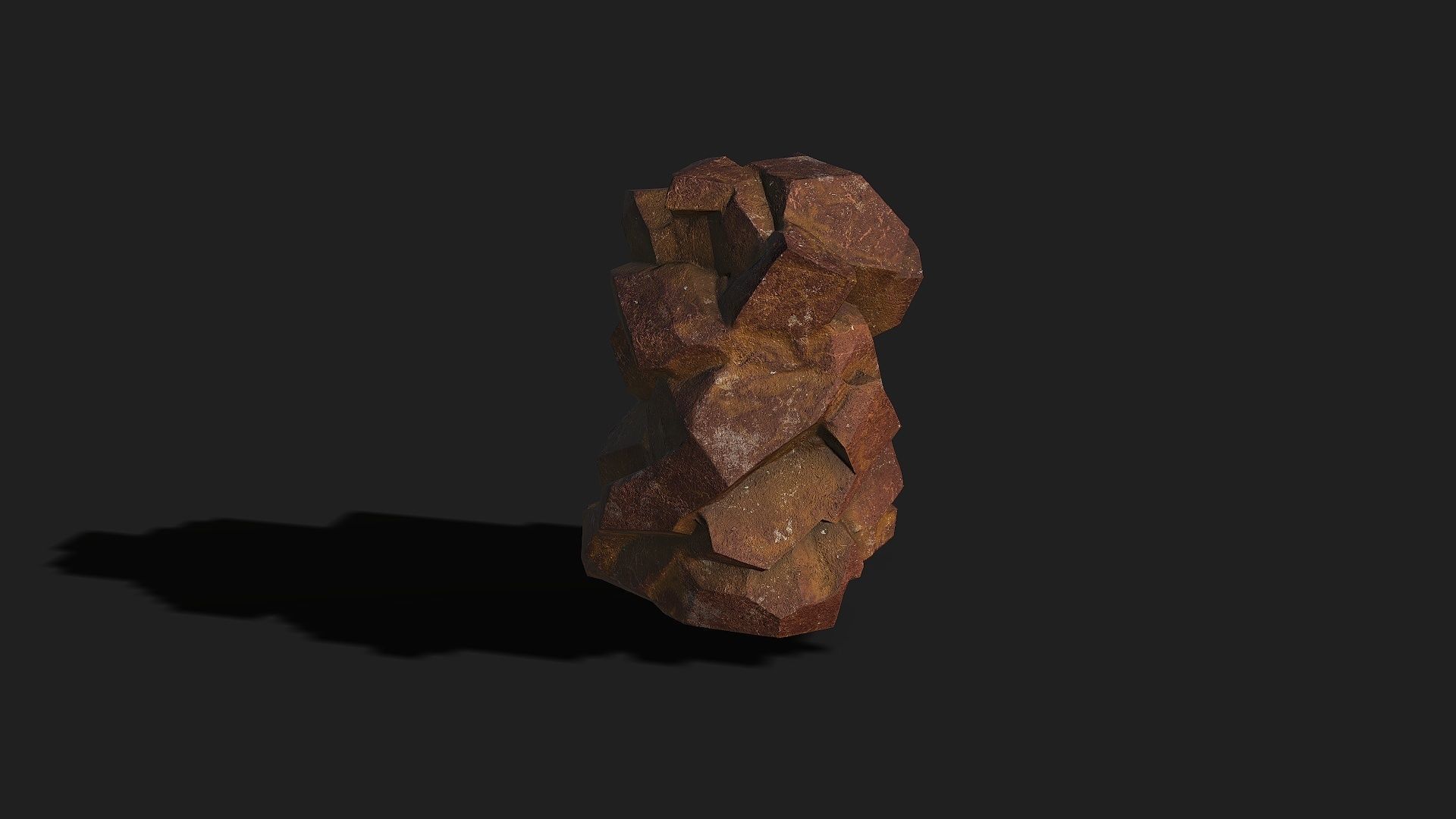 Mountain desert Rocks - PBR Pack 03 Low-poly 3D model_14