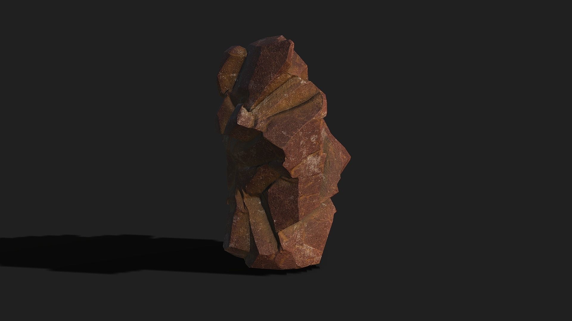 Mountain desert Rocks - PBR Pack 03 Low-poly 3D model_16