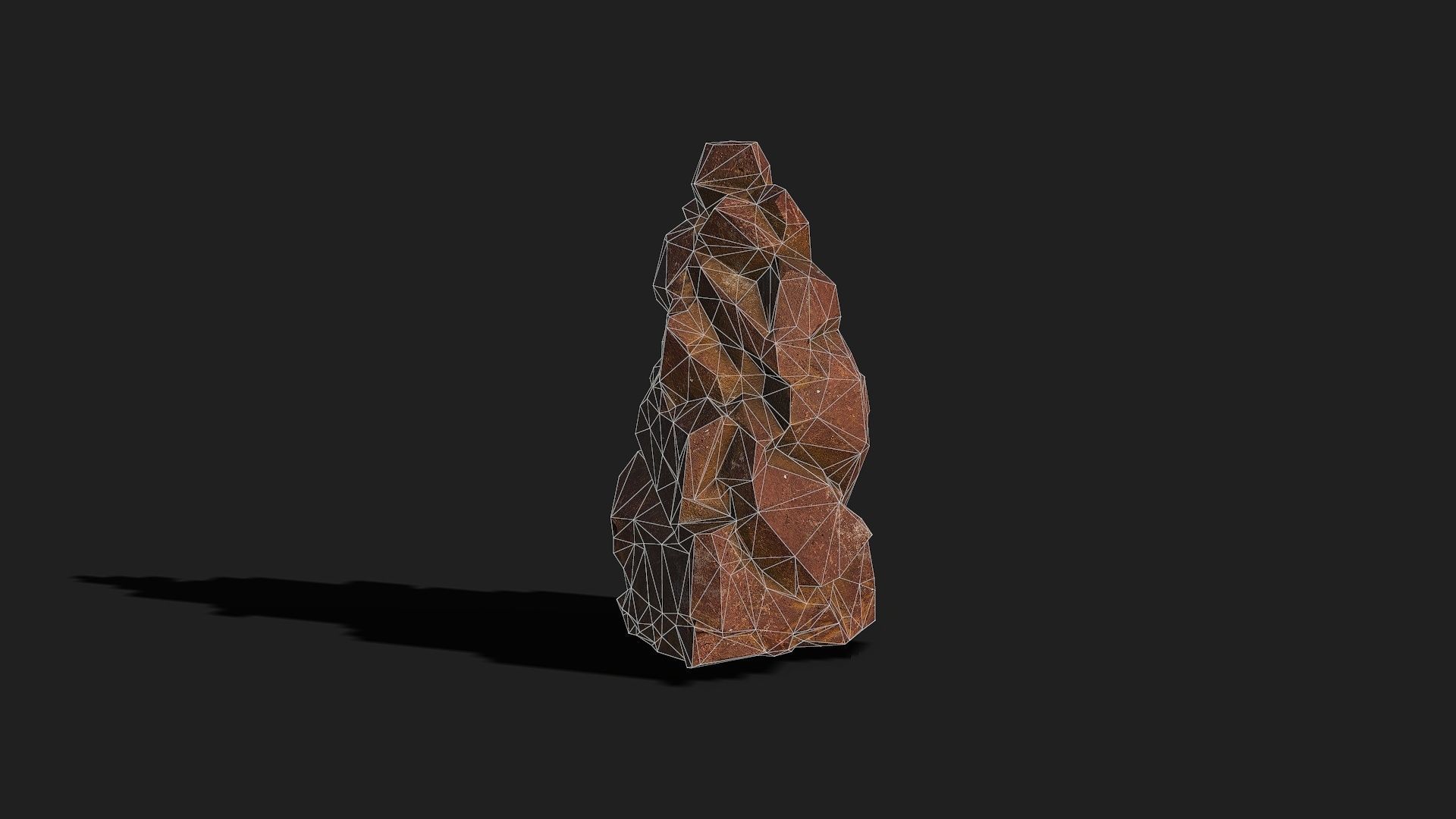 Mountain desert Rocks - PBR Pack 03 Low-poly 3D model_9