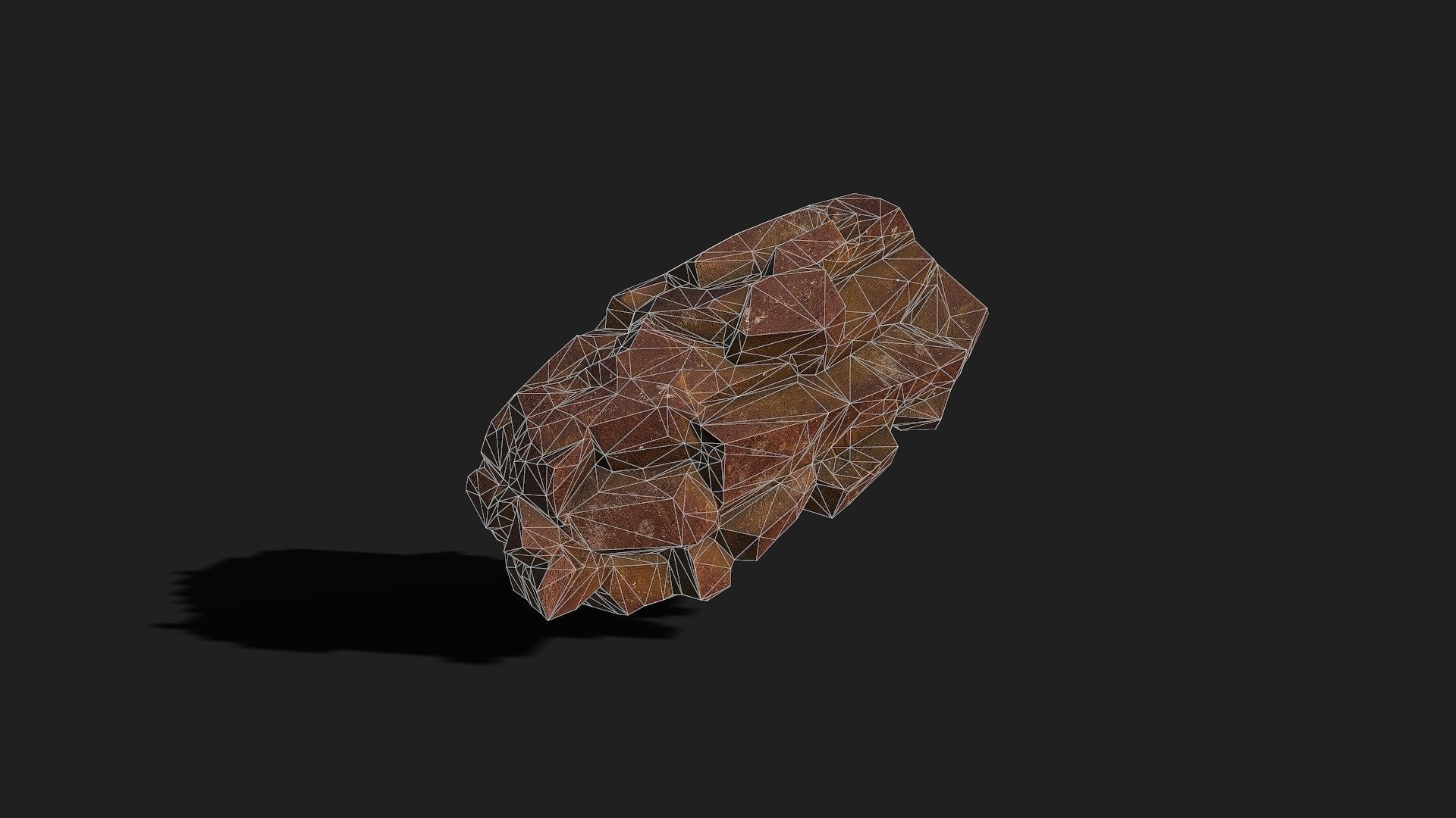 Mountain desert Rocks - PBR Pack 03 Low-poly 3D model_11