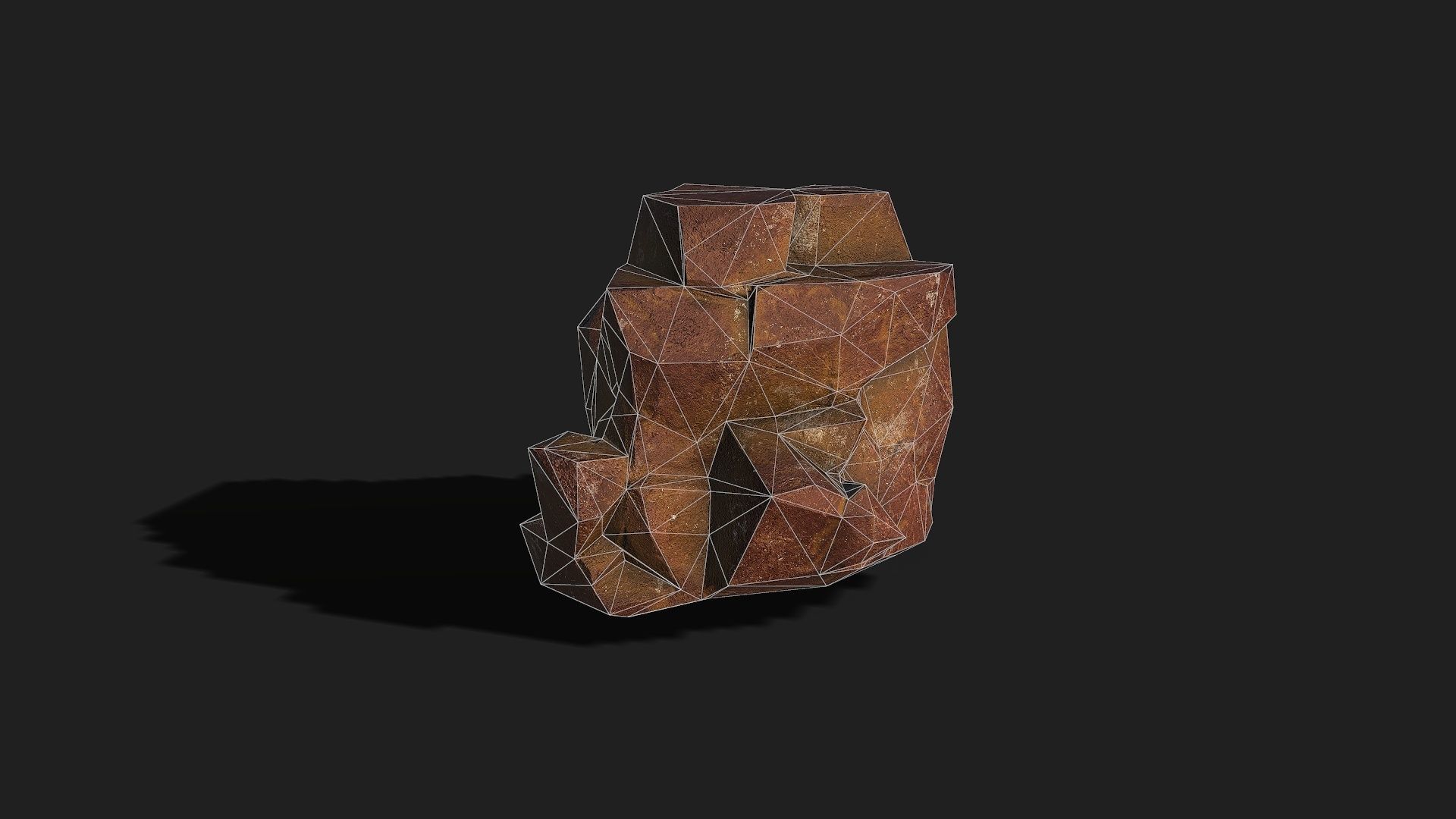 Mountain desert Rocks - PBR Pack 03 Low-poly 3D model_21