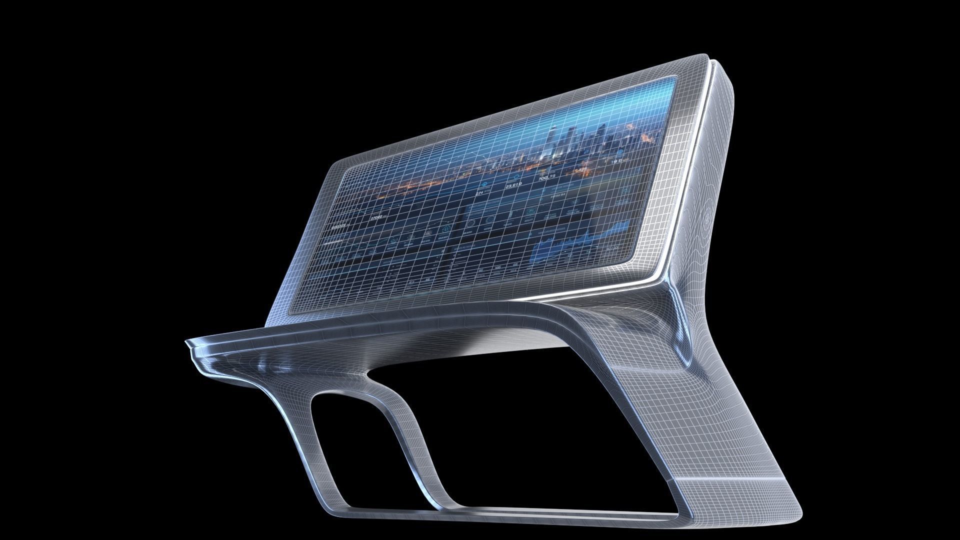 Multifunction display 3D model_9