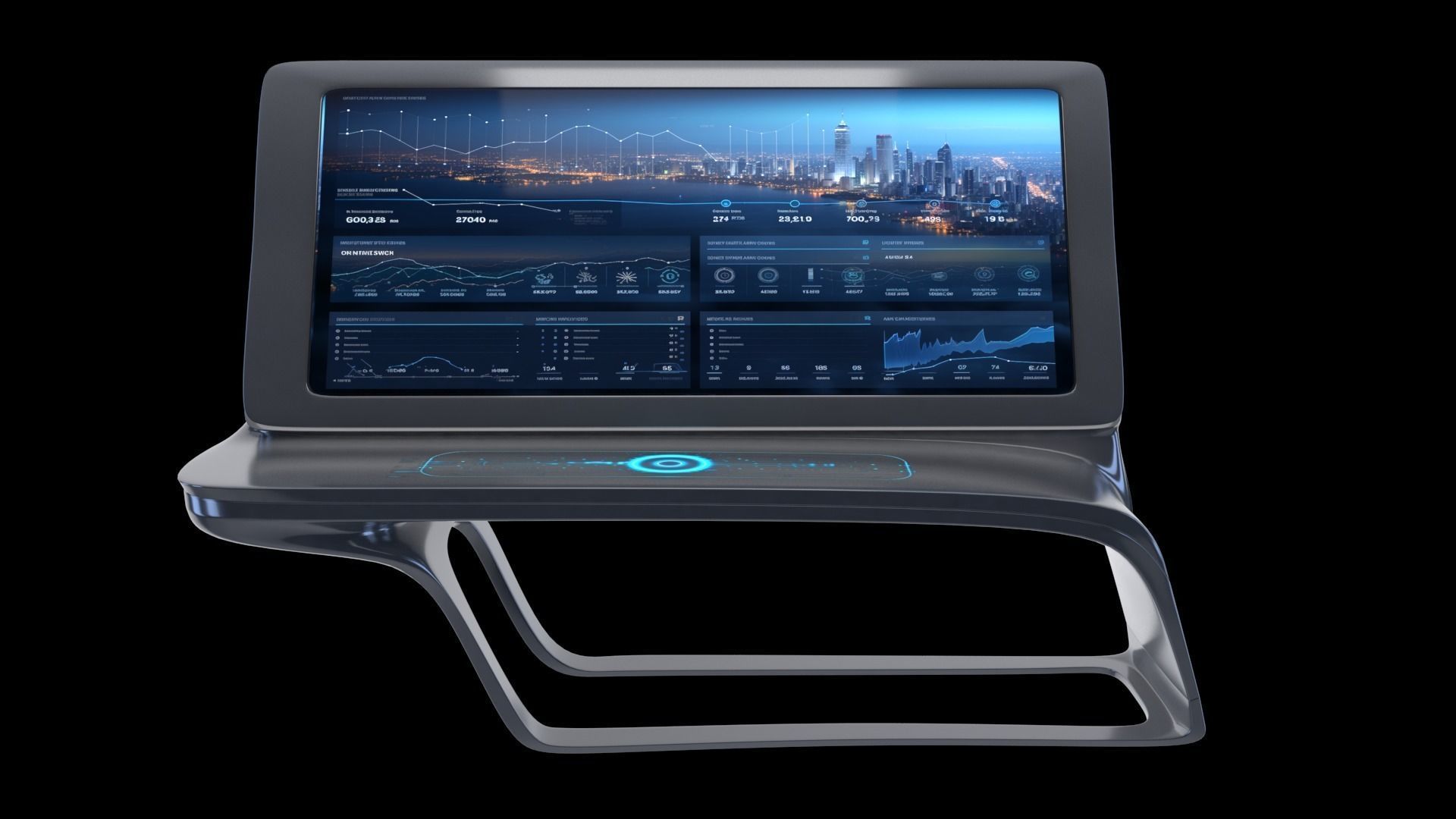 Multifunction display 3D model_4