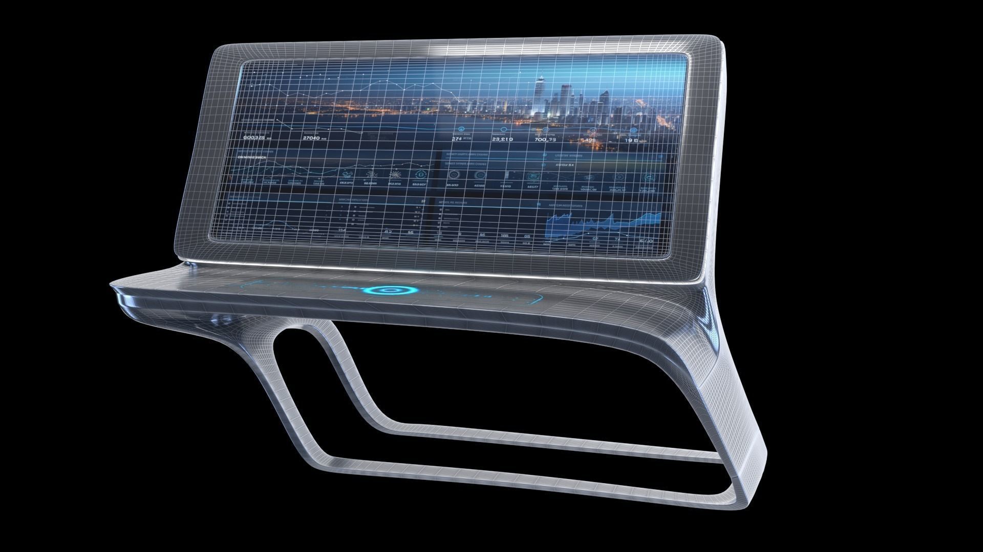 Multifunction display 3D model_6