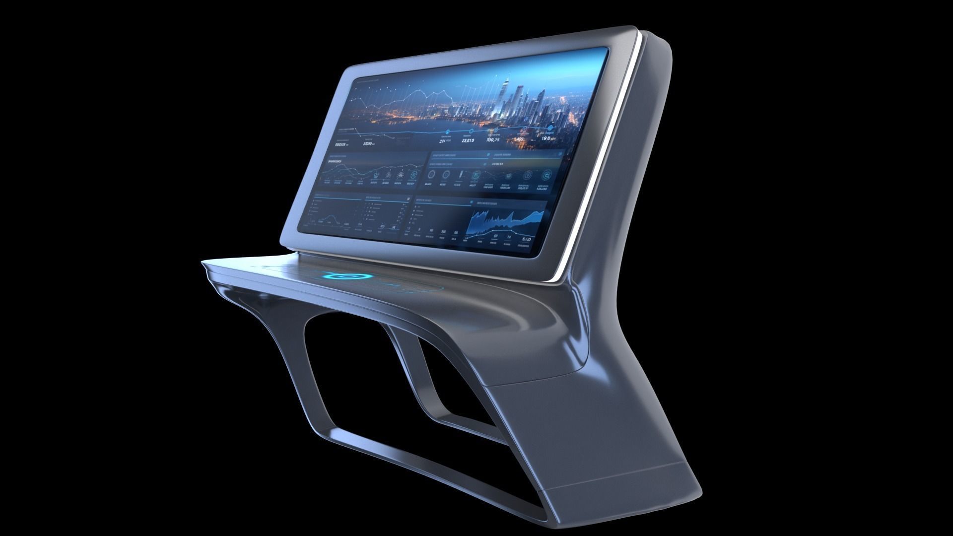 Multifunction display 3D model_2