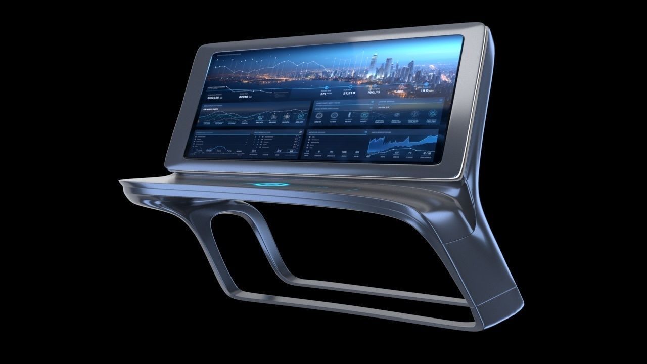 Multifunction display 3D model_1