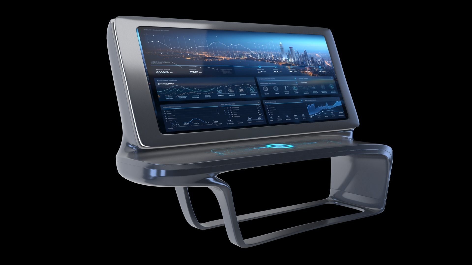 Multifunction display 3D model_3