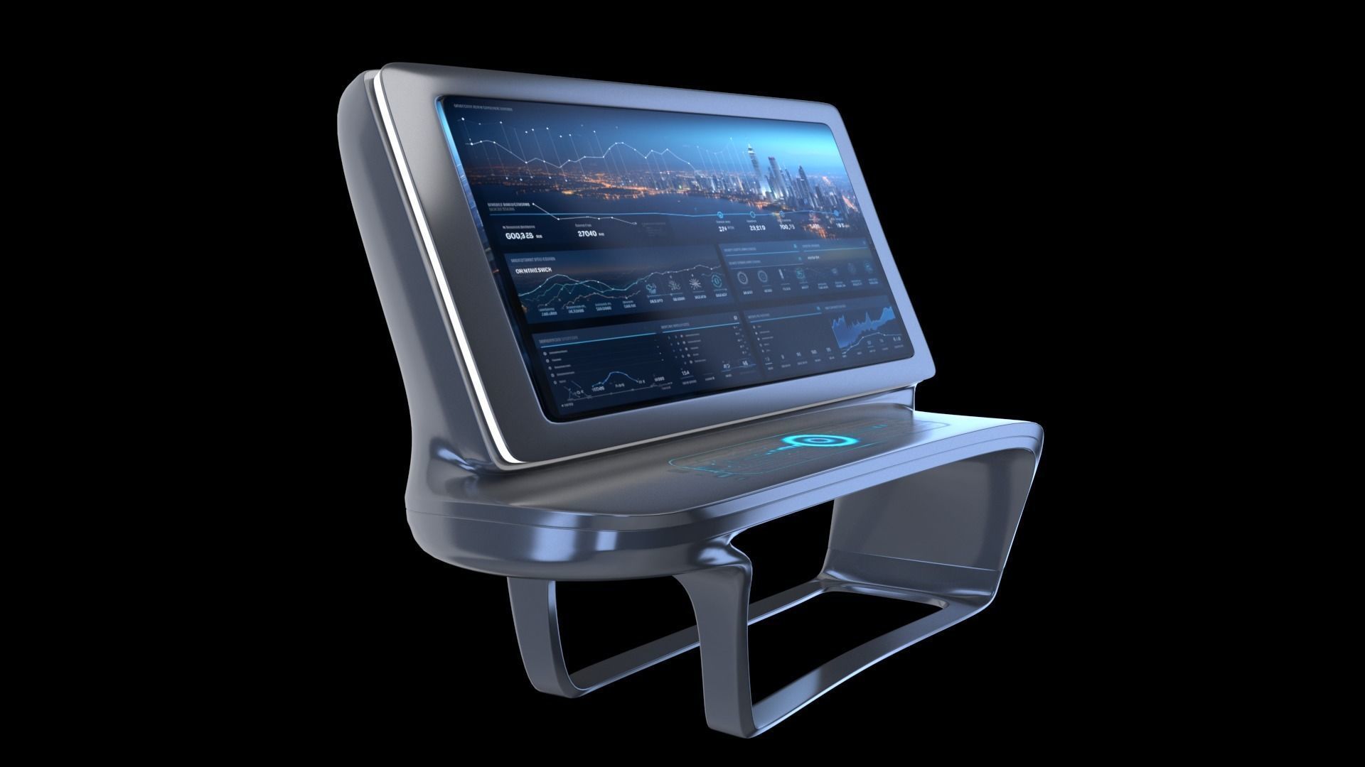 Multifunction display 3D model_5