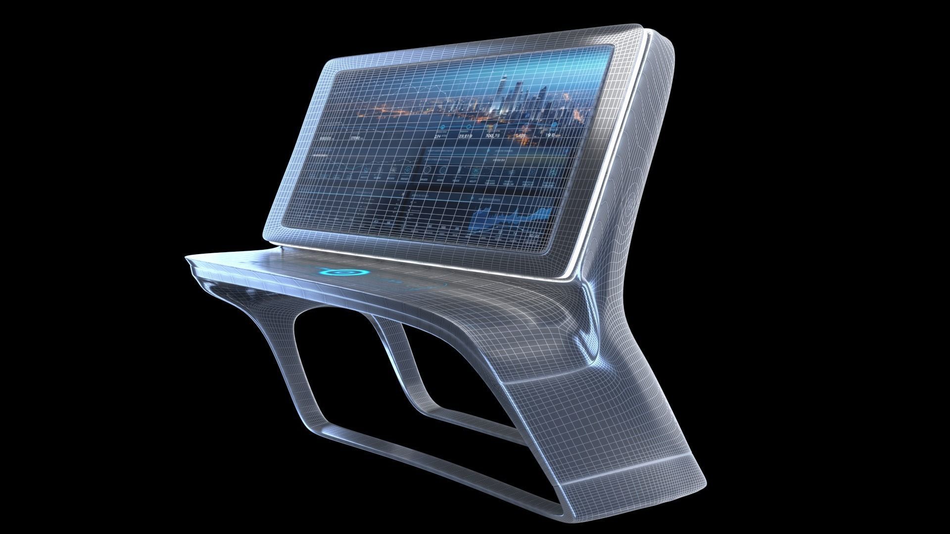 Multifunction display 3D model_7