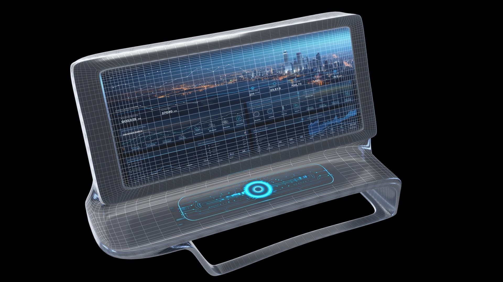 Multifunction display 3D model_8