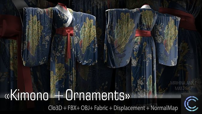  Kimono 3D model