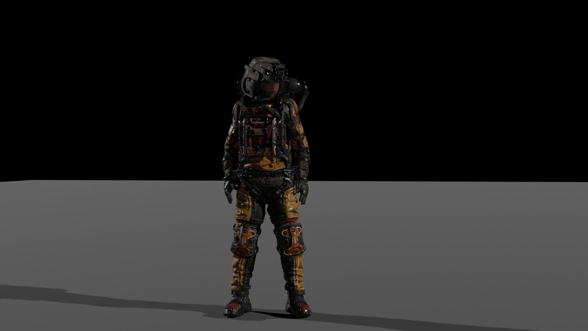 ASTRONAUT SUIT  3D model_7
