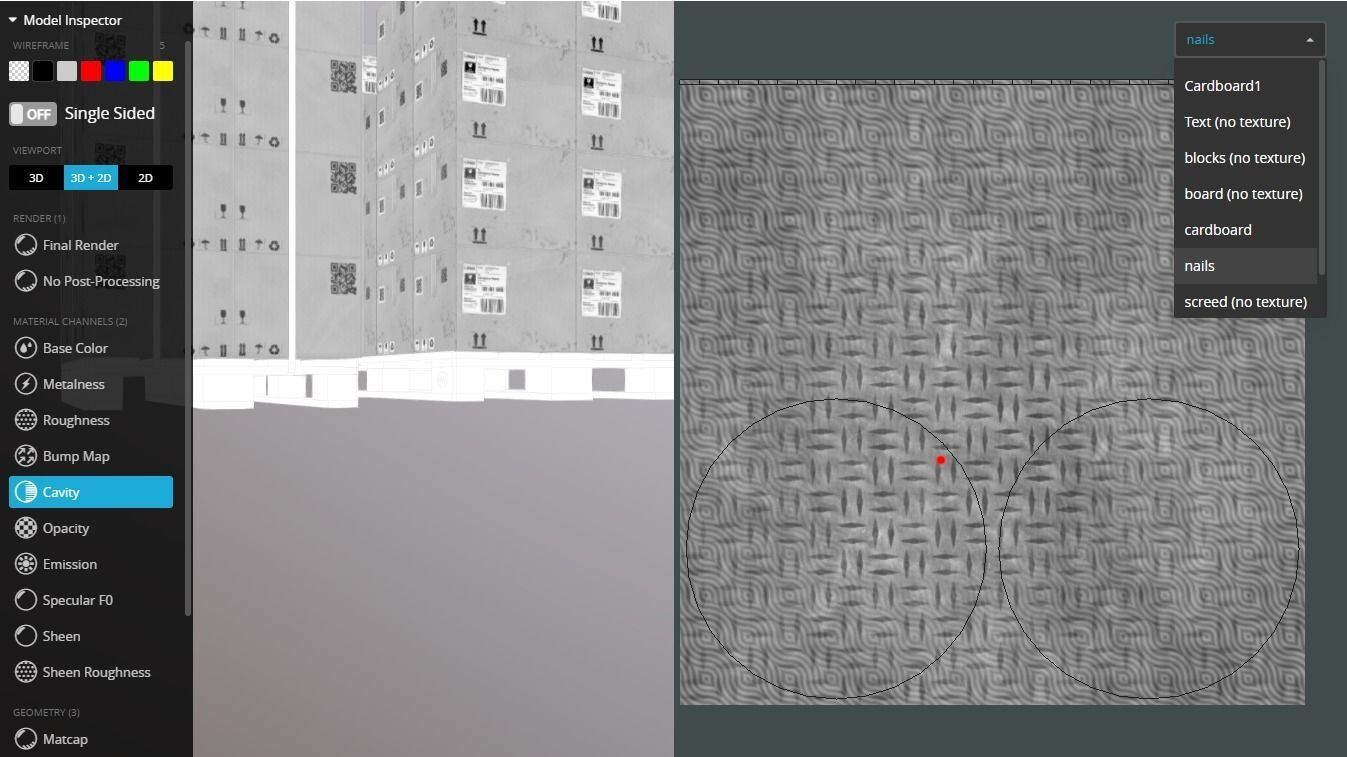 Pallet with boxes 400X300X300 Low-poly 3D model_6