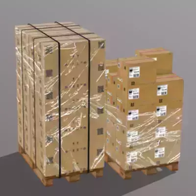 Pallet  with boxes 400X300X300