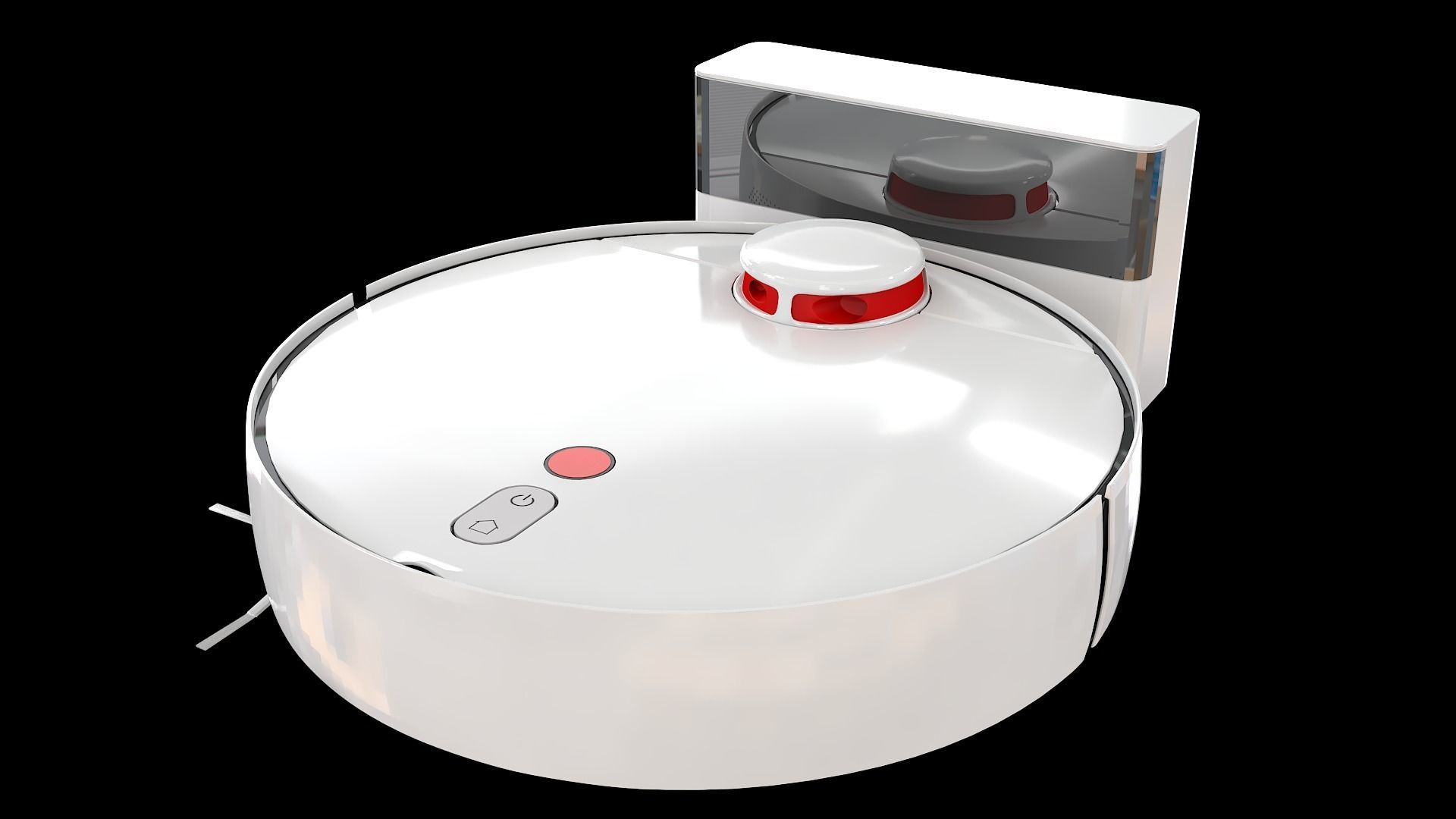 robot vacuum cleaner 3D model_2