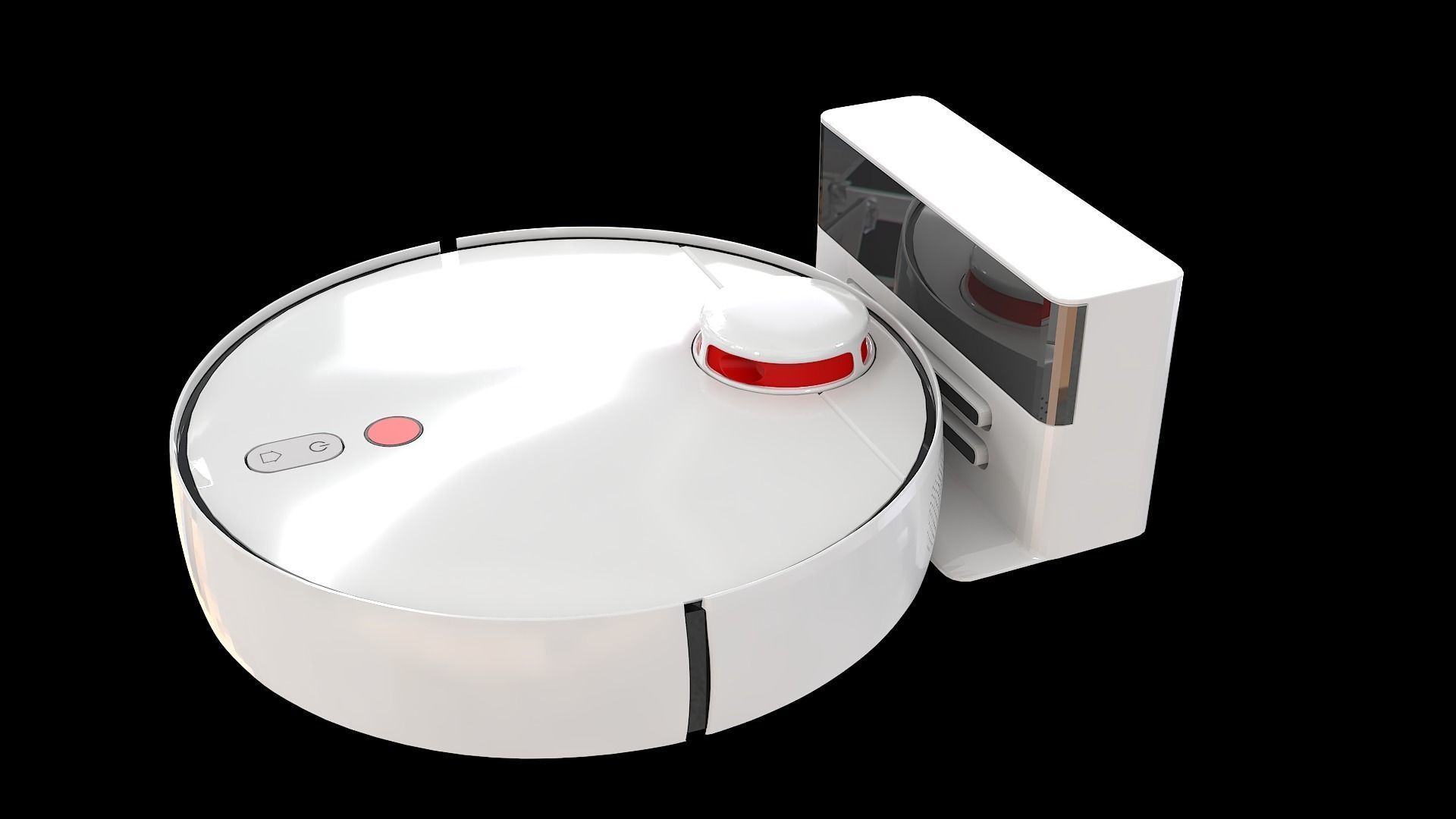 robot vacuum cleaner 3D model_3